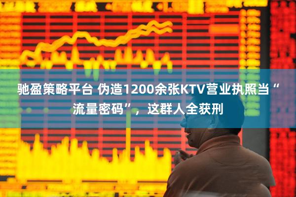 驰盈策略平台 伪造1200余张KTV营业执照当“流量密码”，这群人全获刑