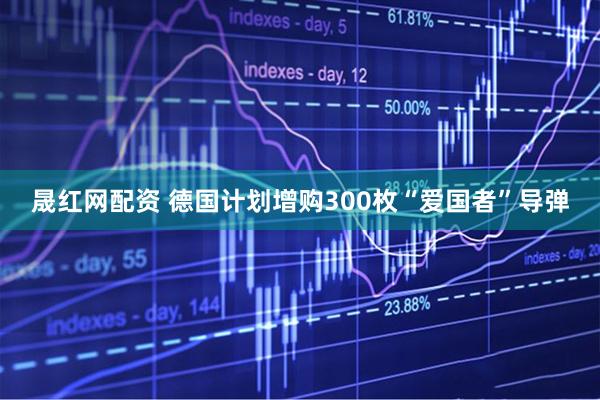 晟红网配资 德国计划增购300枚“爱国者”导弹